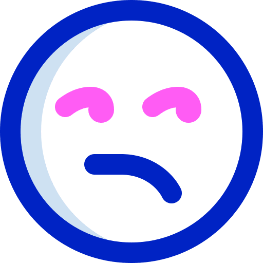 Displeased emoticon smileys emojis icon