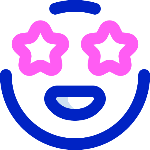 Stars smileys stars emoticon icon