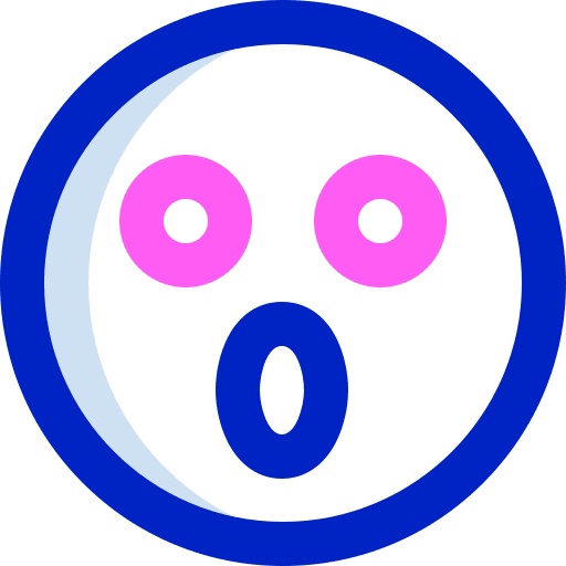 Astonished smileys emoticon feelings icon