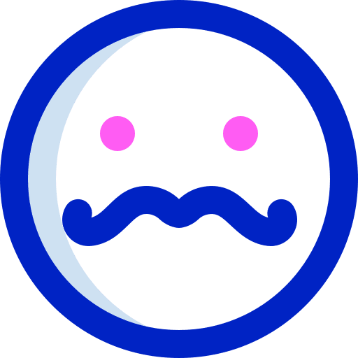 Moustache emojis feelings smileys icon