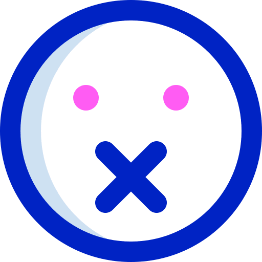 Muted emoticon smileys muted icon