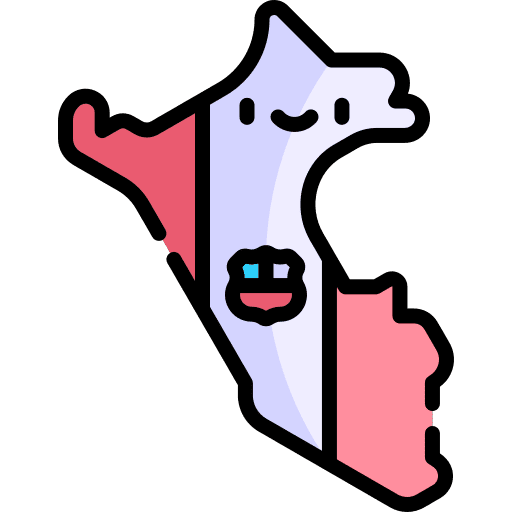 Peru nation flag country icon