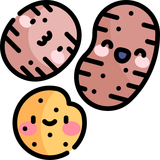 Potato food and restaurant healthy organic icon