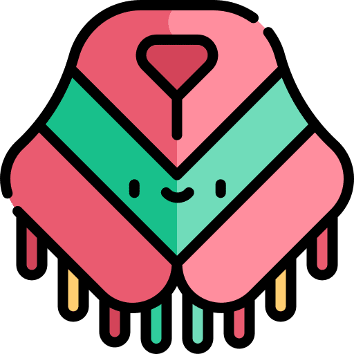 Poncho clothes poncho garment icon