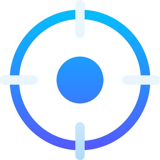 Target shoot focus aim icon