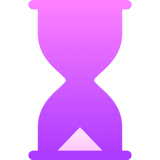 Hourglass time and date wait time icon