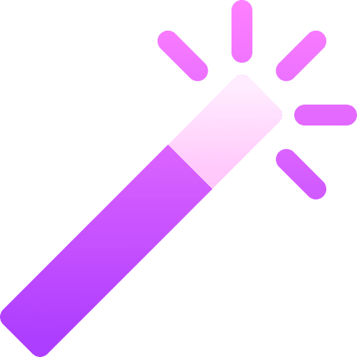 Magic wand enhance photography edit tools icon