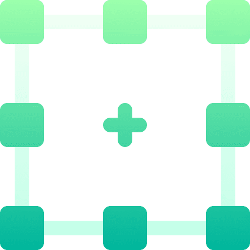 Select rectangle art and design graphic tool icon