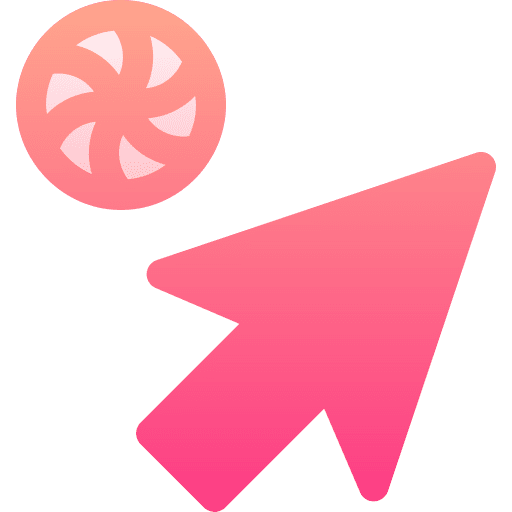Loading arrow clock pointer icon