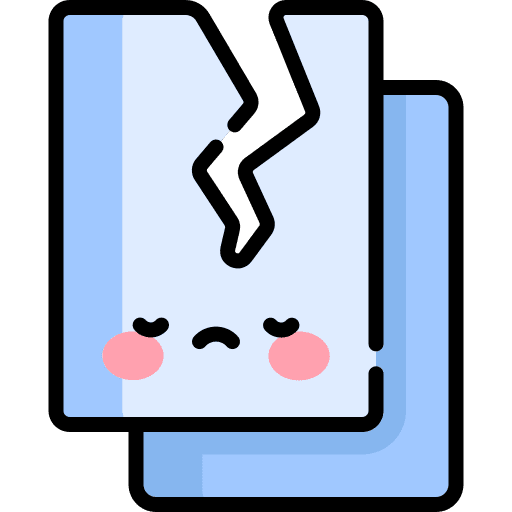 Corrupted file broken archive corrupt icon