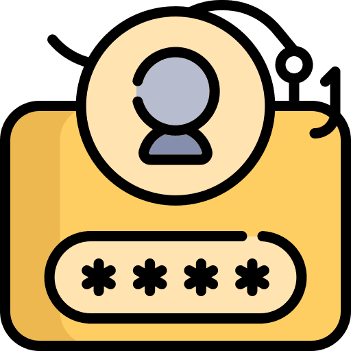 Phishing internet security spyware security icon