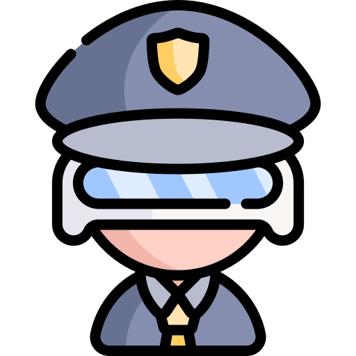 Police defense man avatar icon