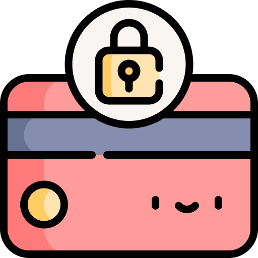 Credit card security payment padlock lock icon