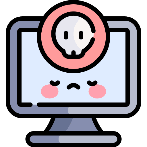 Virus electronic technology bug icon