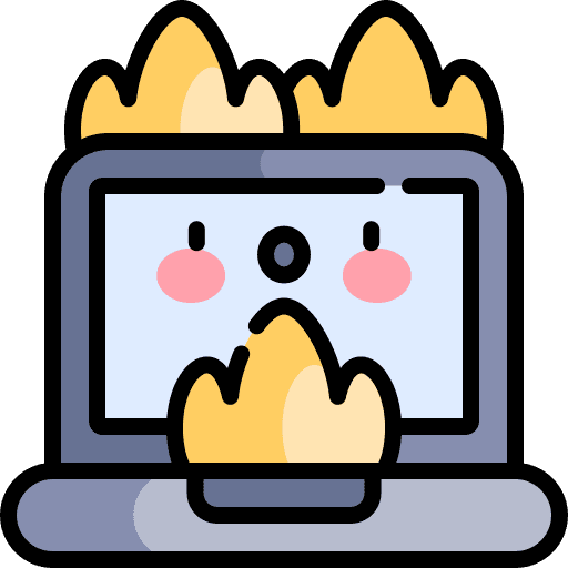 Cyber attack computer device cyber attack icon