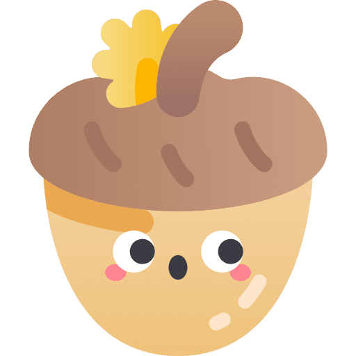 Acorn fall acorn oak icon