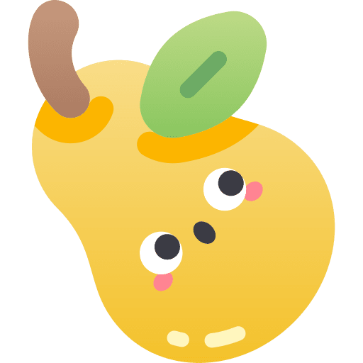 Pear animals pear leaf icon