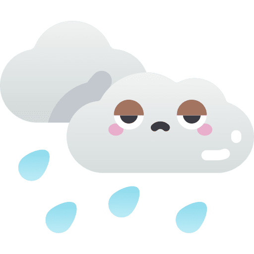 Raining storm meteorology weather icon