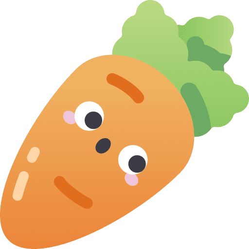 Carrot vegetarian vegan autumn icon