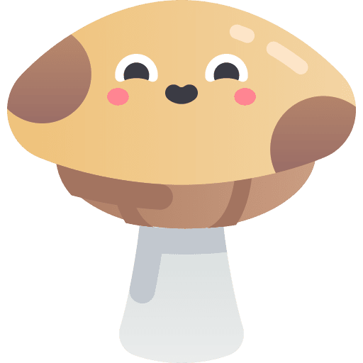 Mushroom healthy food vegetarian organic icon