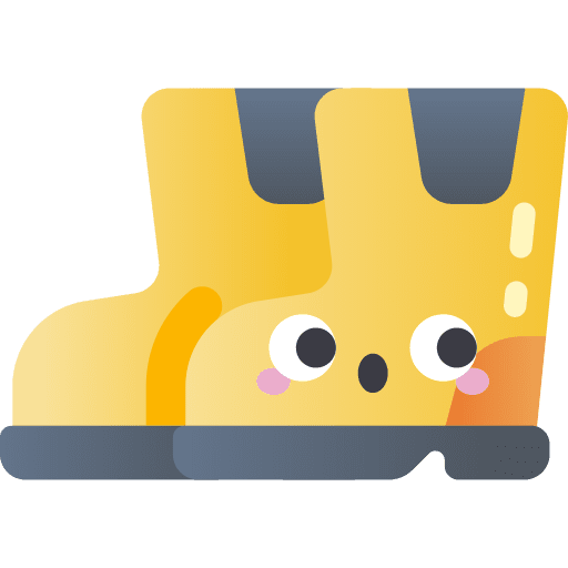 Rain boots clothes footwear rainy icon