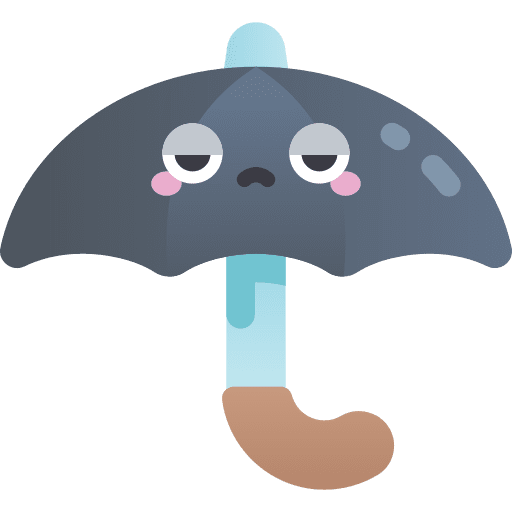 Umbrella weather opened rain icon