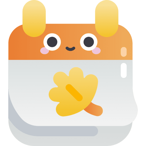 Calendar schedule season time and date icon