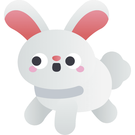 Rabbit safari bunny wild animals icon