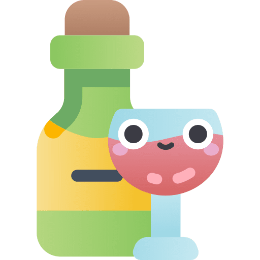 Wine bottle bar bottle wine glass icon