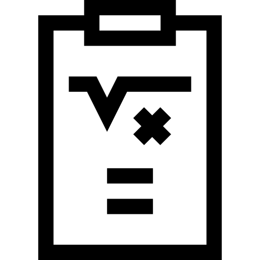 Clipboard education clipboard formula icon