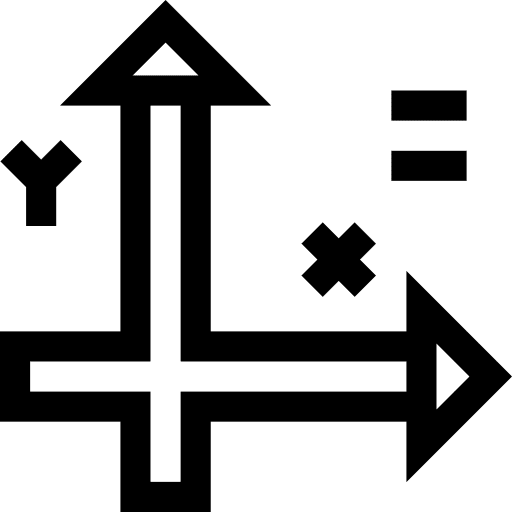 Coordinate axes mathematics maths graph icon