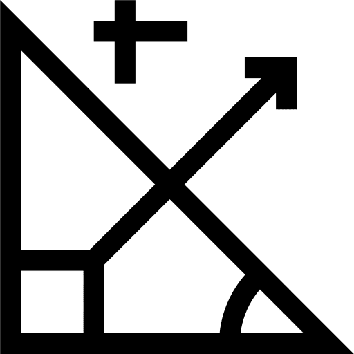 Trigonometry right triangle education maths icon
