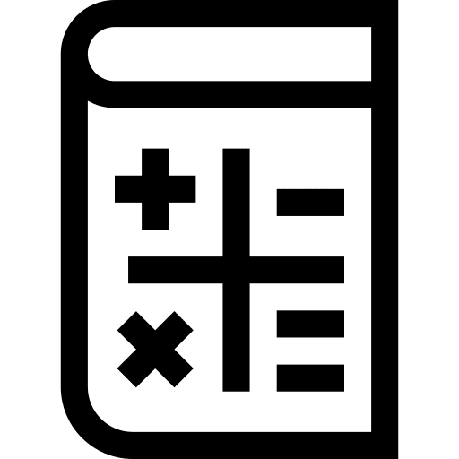 Book education book calculation icon
