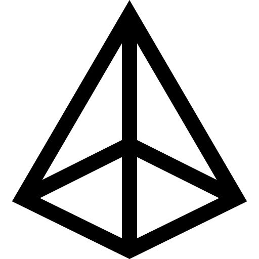 Pyramid pyramid education geometry icon