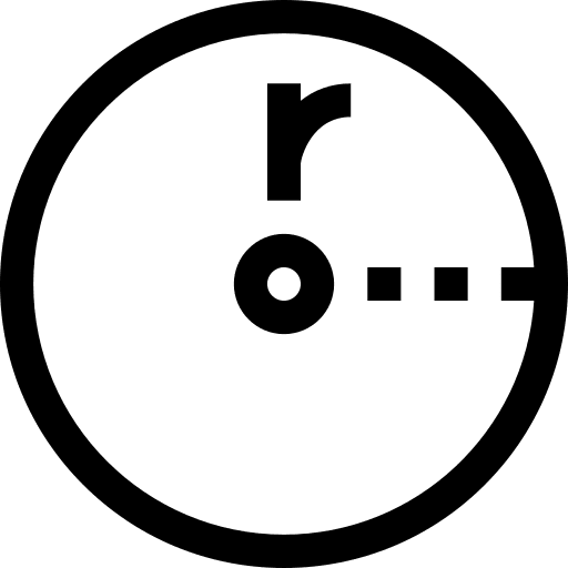 Radius mathematics geometry maths icon