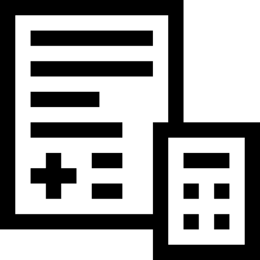 Accounting maths test mathematics icon