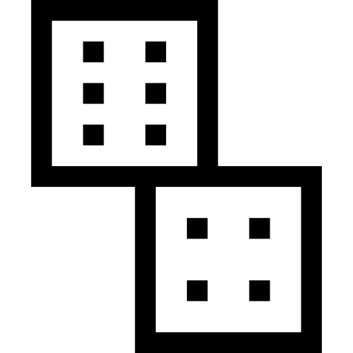 Dices entertainment casino gambling icon