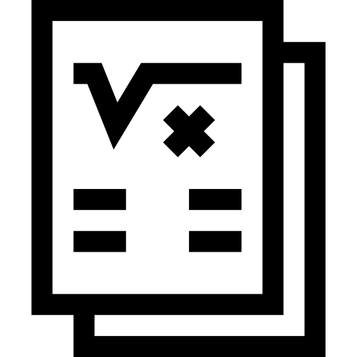 Document mathematics maths education icon