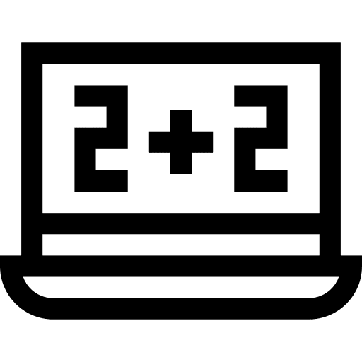 Laptop laptop education maths icon