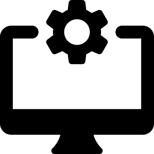 Computer setting ui computer settings icon
