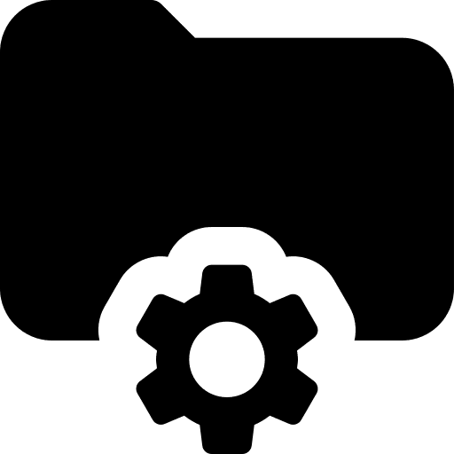 Folder back office files and folders metal gear icon