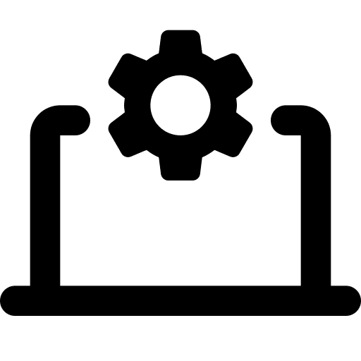 Laptop support seo and web ui icon