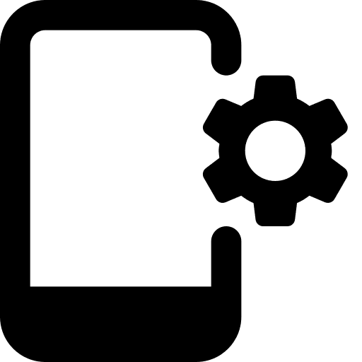 Mobile phone help smartphone technical support icon