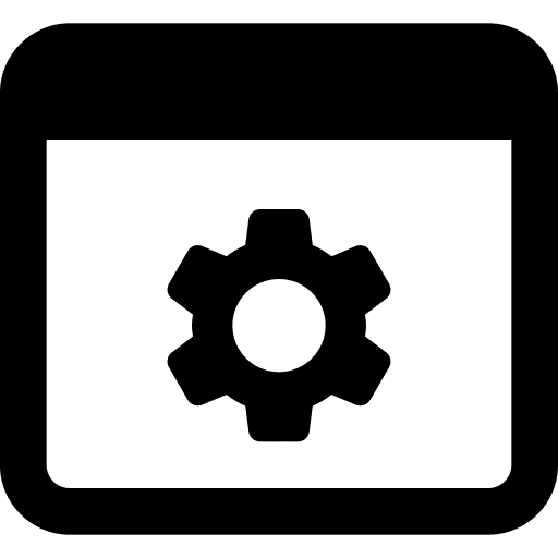 Web browser page seo and web ui icon