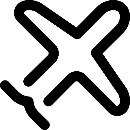 Aircraft flight fly transport icon