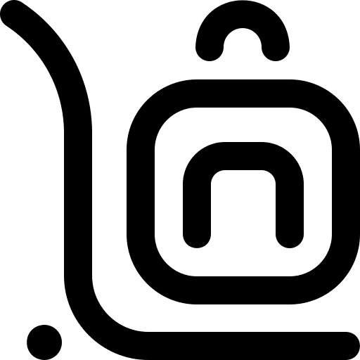 Trolley baggage luggage trolley icon