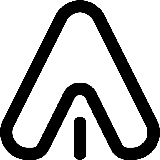 Tent outdoor vacation adventure icon