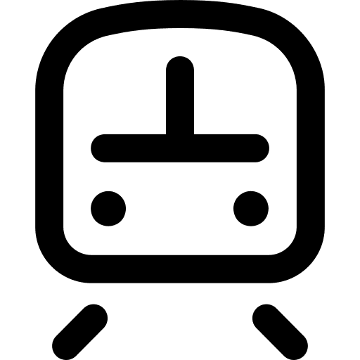 Train railway public transport transportation icon