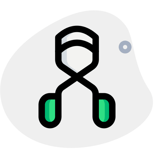 Eyelash curler cosmetics makeup beauty icon