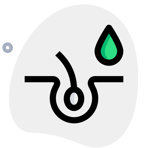 Hair massage hair wellness icon